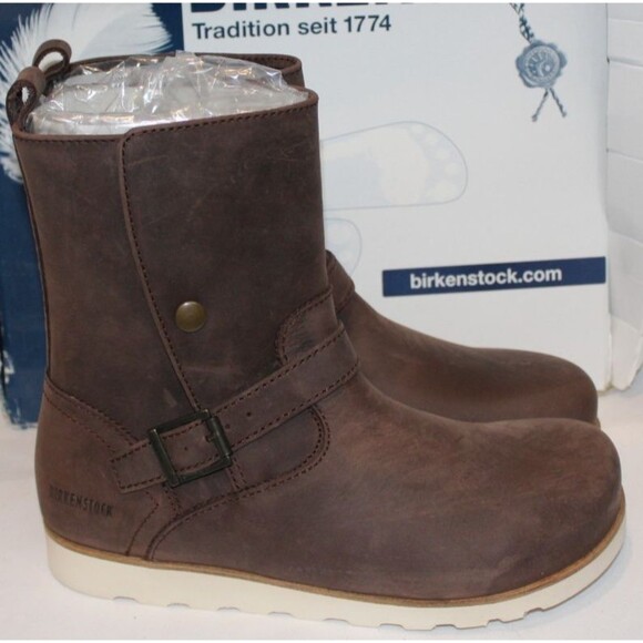 Birkenstock Women's Magdala Leather Boots Espresso Brown EU 37 NARROW US 6.5-7 - Picture 2 of 6